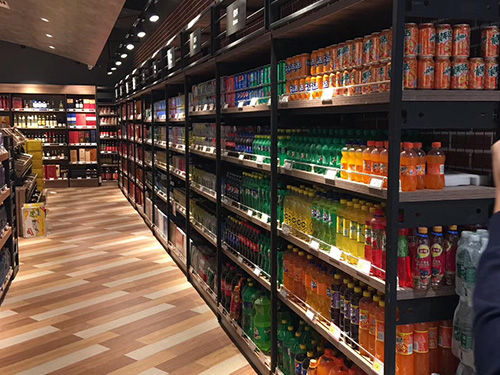 精品店钢木展架